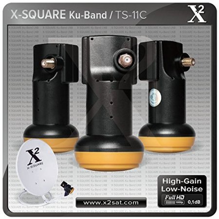 X2- Full HD KU Single Universal LNB "0.1 DB" (Best Performance with High Gain & Low Noise)