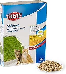 Trixie Bandeja Bio Hierba para Gatos, Aprox.100 g