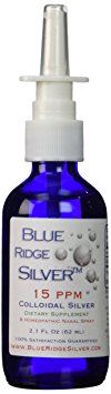 Introductory 30% DISCOUNT!! - Blue Ridge Silver 15 ppm, 2.1 Fl oz Colloidal Silver Nasal Spray