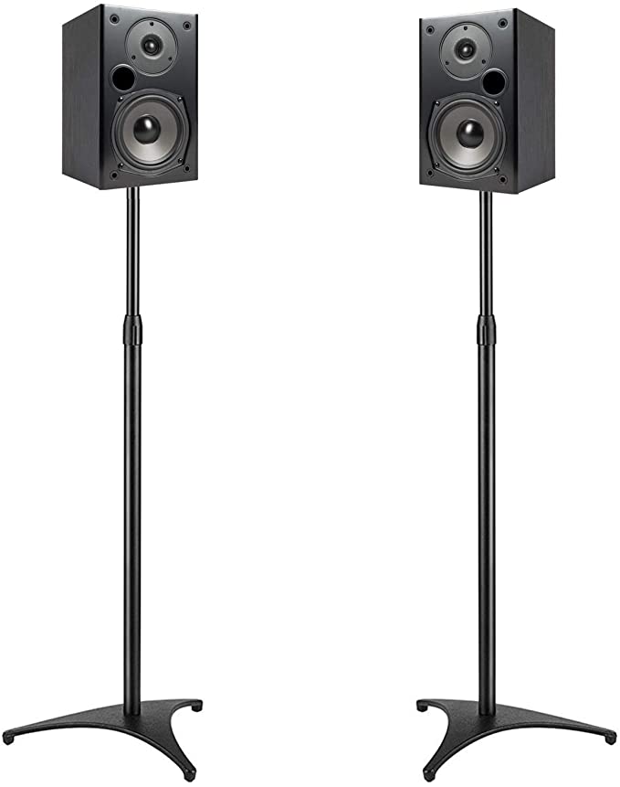 PERLESMITH Speaker Stands for Small Satellite Speakers Extend 30-45 Inch