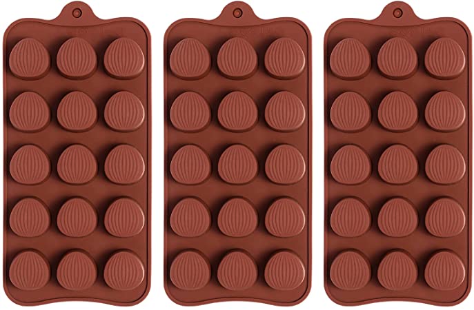 Gummy Candy Molds Silicone - Chocolate Cookie Cupcake Brownie Pudding Gummy Molds Nonstick Food Grade Silicone Set of 3 Packs
