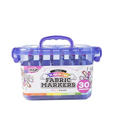 Tulip 37984 Fabric Markers, 30 Pack, Multi-Colored