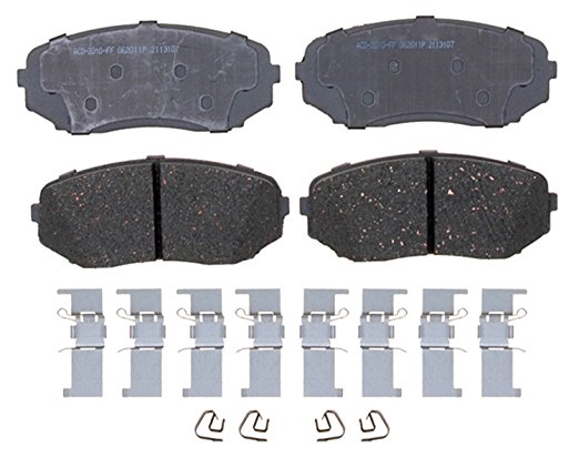 ACDelco 14D1258CH Advantage Ceramic Front Disc Brake Pad Set with Hardware