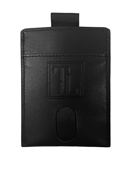 Slim Leather Wallet by TIL, Cardholder with RFID Blocking and Fast Card Access