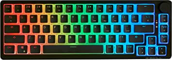 G.Skill KM250 RGB 65% (67-Key) Mechanical Keyboard, PBT Dual Injection Keycap (Black)