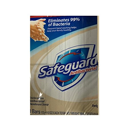 Safeguard Antibacterial Hand Bar Soap, 4 oz bars, 8 ea (Pack of 5)