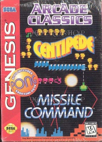 Arcade Classics - Missle Command, Centipede & Pong