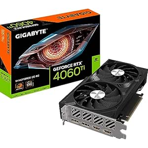 GIGABYTE NVIDIA GeForce RTX 4060 Ti WINDFORCE OC Graphics Card - 8GB GDDR6, 128-bit, PCI-E 4.0, 2550MHz Core Clock, 2X DP 1.4, 2X HDMI 2.1a, NVIDIA DLSS 3 - GV-N406TWF2OC-8GD