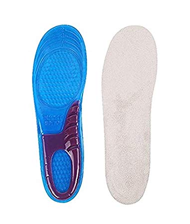 Men Women Sports Gel Insoles Shoe Inserts for Running Hiking Comfortable and Energy Massaging Insoles (Blue, XS)