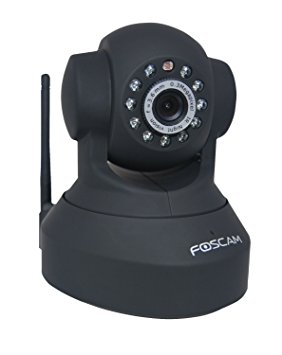 Foscam FI8918W Wireless/Wired Pan & Tilt IP/Network Camera with 8 Meter Night Vision - Black (Certified Refurbished)