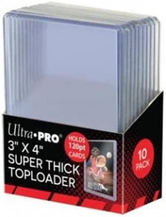 Ultra Pro Toploader Top Loader - 3"x4" 120pt. (10ct)