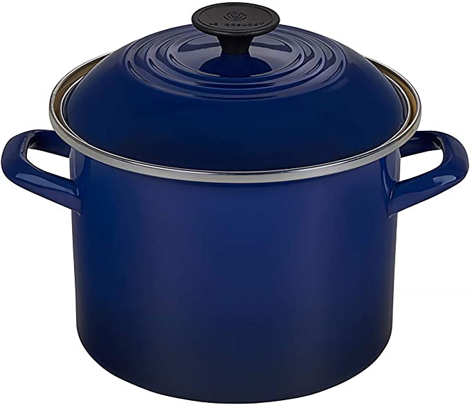 Le Creuset of America N5100-2078 EOS Stockpot, 6 qt, Indigo