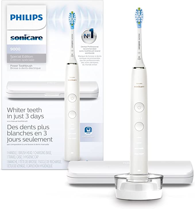 Philips Sonicare Diamondclean 9000 Special Edition Rechargeable Toothbrush, White Hx9911/93