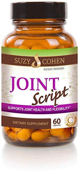 Joint Script Collagen with Curcumin for Healthy Joints, Cartilage and Flexibility Dietary Supplement 60 Capsules - by Suzy Cohen, RPh