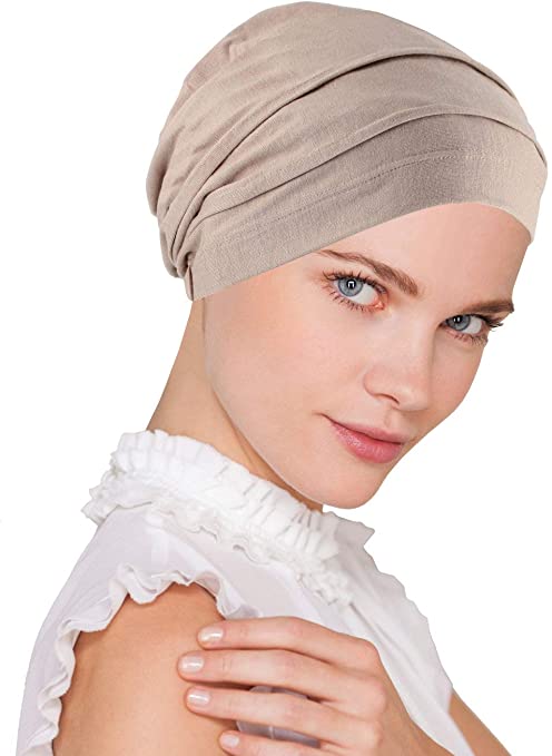 Lux Ultra Soft Bamboo Pleated Beanie Cap, Chemo Hats for Cancer