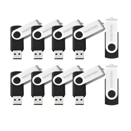 KOOTION 5pcs 32GB Usb Flash Drive 5pcs Usb 20 Flash Drive Memory Stick Fold Storage Thumb Stick Pen Swivel Design Black 12304Ships from USA12305