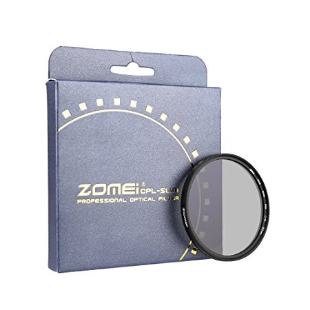 ZOMEi Ultra Slim AGC Optical Glass PRO CPL Circular Polarizing Polarizer Lens Filter - 82mm