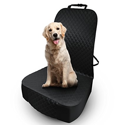 Pet Back or Front Seat Cover - Dog, Cat Protector for Car, SUV, Truck Dog, Hammock Convertible - Durable, Quilted, Non-Slip Material - Bench Cover with Extra Side Flaps