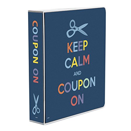 3-Ring Coupon Organizer Binder - Keep Calm