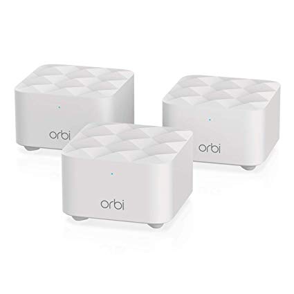 NETGEAR Orbi Whole Home Mesh WiFi System (RBK13) – Router Covers up to 4,500 sq. ft. with 1 Router & 2 Satellites