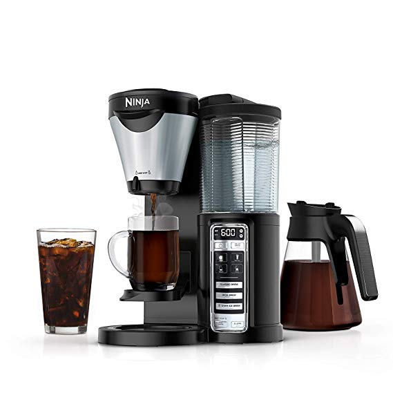 Ninja 3-Brew Hot and Iced Coffee Maker with Auto-iQ, 24-Hour Delay Brew Option, 4 Brew Sizes, Ninja Smart Scoop, and Removable Water Reservoir