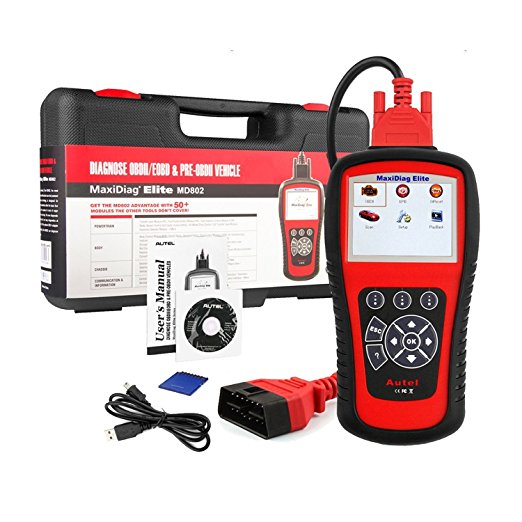 Autel MD802 OBD2/EOBD Scan Tool for Engine, Transmission, ABS, Airbag,EPB,Oil Service Reset