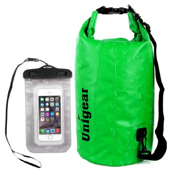 Dry Bag Sack Waterproof Floating Dry Gear Bags for Boating Kayaking Fishing Rafting Swimming Camping Canoeing and Snowboarding with Free Bonus Universal Waterproof Phone Case Bag