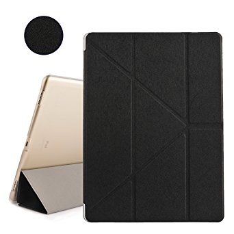 iPad Pro 12.9 Case , COO Ultra Slim iPad Pro 12.9 inch (1st Gen 2015) Cover Smart Cover Case Multi-fold Stand with Auto Sleep / Wake(Black)