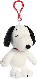 Aurora® Timeless Peanuts® Snoopy Keychain Stuffed Animal - Classic Characters - Lasting Memories - White 5 Inches