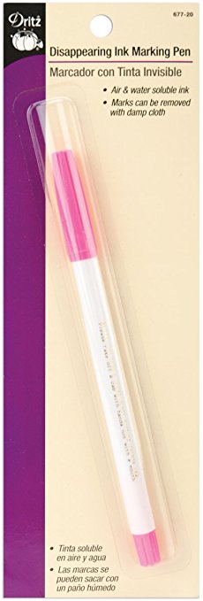 Dritz Disappearing Ink Marking Pen, Pink