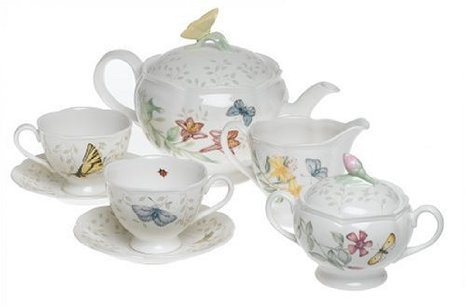 Lenox Butterfly Meadow 8-Piece Tea Set, Service for 2