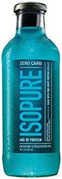 Natures Best Isopure - Isopure RTD Zero Carb Blue Ras, 12 drinks