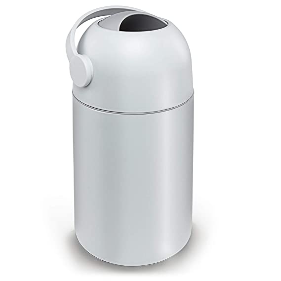 Lil’ Jumbl Diaper Pail, Odor Locking Structure, Handle Designed to Automatically Lock for Child-Proof, No Special Bag Required Uses Regular Garbage Bags, Modern Design, Easy to Use & Clean