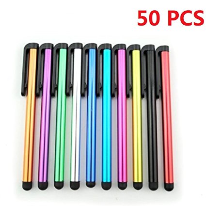 Evermarket Stylus Touch Screen Pen for iPad 2/3 3rd 4th iPad Air iPhone 4 4S 5 5S 5C 6 6S Plus iPod Touch (Pack of 50)