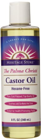 Heritage Store Castor Oil, 8-Ounce