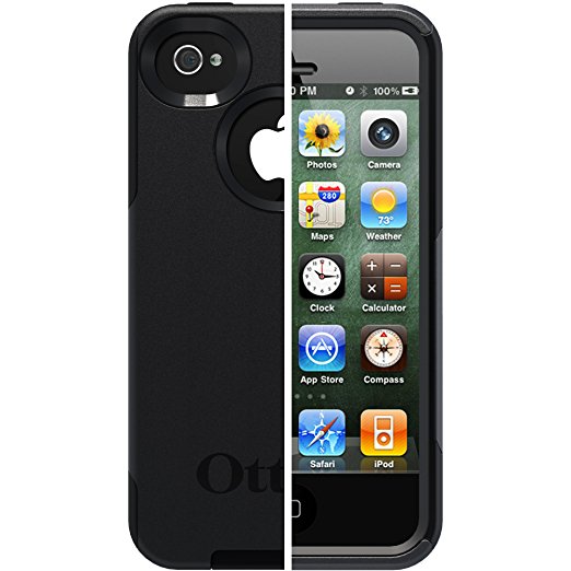 OtterBox Commuter Series Case for iPhone 4/4S  - Retail Packaging - Black (Discontinued by Manufacturer)