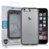 iPhone 6S Plus Case Tech Armor Apple iPhone 6 Plus 55 inch ONLY - FlexProtect Air Space GreyClear Fingerprint and Scratch Resistant Lifetime Warranty