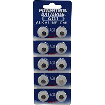 (10) AG1 Watch Batteries - SR621, SR621SW, 364, 164