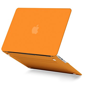GMYLE Orange Rubber Coated Frosted See-Through Hard Shell Case Cover for Apple 13" 13 inches MacBook Air