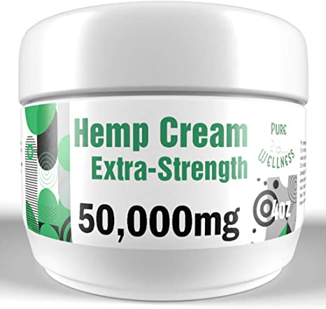 Pain Relief Cream with Maximum Strength Hemp Oil - Instant Pain Relief for Arthritis Neuropathy Joint Pain Sore Knee and Feet Tendonitis Tennis Elbow Inflammation Neck and Back Pain - Large 4oz Size
