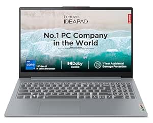 Lenovo IdeaPad Slim 3 13th Gen Intel Core i7-13620H 15" (38.1cm) FHD IPS 300 Nits Thin & Light Laptop (16GB/512GB SSD/Win 11/Office 2021/Alexa built-in/3 month Game Pass/Grey/1.62Kg), 83EM008GIN