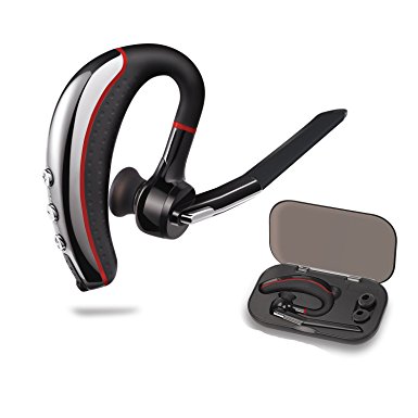 Bluetooth Headset,HandsFree Wireless Earpiece V4.1 Bluetooth Headphones Lightweight Earphones In-ear Earbuds with Mic for Office/Business/Workout/Driving and iPhone/Android Cell Phones