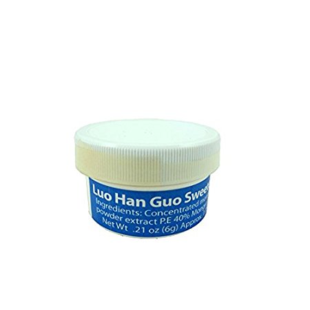 Luo Han Guo Monk Fruit Extract - LC Foods - All Natural - Low Carb - Paleo - Gluten Free - No Sugar - Diabetic Friendly - 0.21 oz