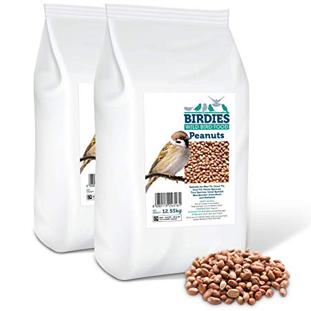 Birdies Wild Bird Food- Premium Peanuts - Bird Food for Wild Birds - 25kg