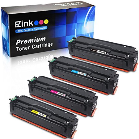 E-Z Ink (TM) Compatible Toner Cartridge Replacement For Samsung 504 504S CLT-K504S Compatible With CLP-415NW CLX-4195FW SL-C1810W SL-C1860FW Printer (1 Black, 1 Cyan, 1 Magenta, 1 Yellow) 4 Pack