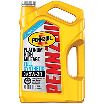 Pennzoil 550045195 Platinum 5 quart 5W-30 High Mileage Motor Oil