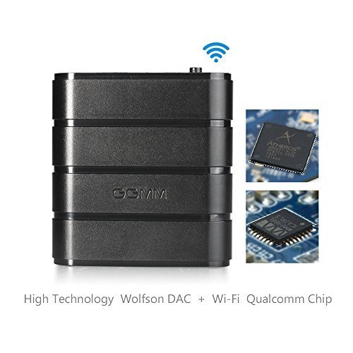 GGMM M-Freebox Wi-Fi Wireless Hi-Fi Audio Music ReceiverAdapter for Home and Car Speakers Compatible w iOSOS XAndroidWindows  Supports DLNAAirplay QUALCOMM CHIP