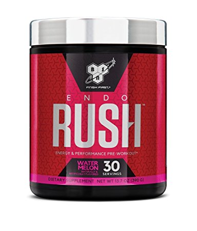 BSN Endorush Energy & Performance Pre-workout Powder With Creatine, 30 Servings, Watermelon
