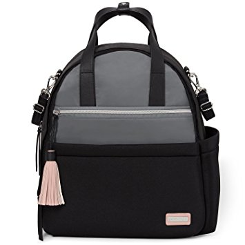 Skip Hop Nolita Neoprene Diaper Backpack, Black/Grey