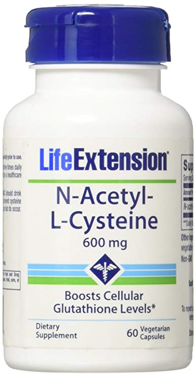 Life Extension N-Acetyl-L-Cysteine (NAC) - 60-600mg Veggie Caps